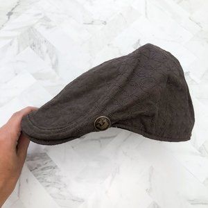 GOORIN BROS  Quilted Flat Cap Newsboy Hat Small Size